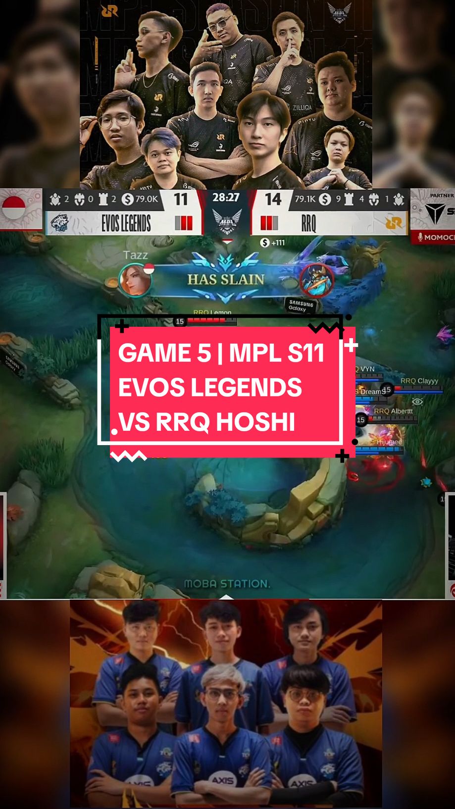 bagian 34 | THROWBACK DERBY KLASIK YANG BIKIN ANXIETY LEMON KAMBUH, GAME 5 | EVOS LEGENDS VS RRQ HOSHI MPLID S11 PO• #rrqhoshi #evosesports #MLBB #MobileLegendsBangBang #MLBBSkinGifts  #fypシ 