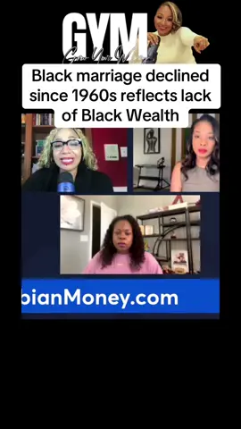 Black marriage declining since the 60s directly affects the amount of black wealth we have #askconstance #growyourmoneypodcas 