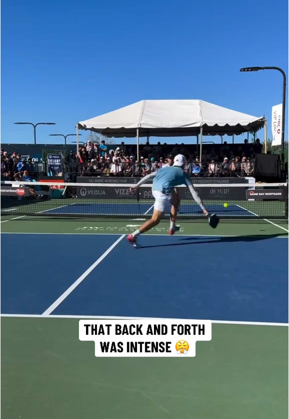 The walk off 😮‍💨 (pickleballdotcom/IG) #pickleball #pickleballtiktok #pickleballtournament #court 