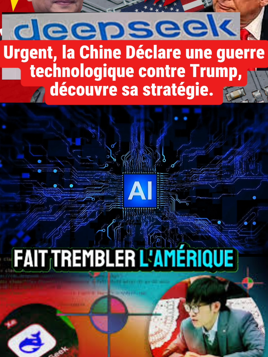 Urgent, guerre technologie Deep seek Détrône ChatGPT.  DeepSeek, une IA révolutionnaire chinoise, dépasse ChatGPT @VERITÉCASH  #DeepSeek #IntelligenceArtificielle #Chine #WallStreet #MarchéBoursier #TechnoGuerre #ÉconomieMondiale #ChatGPT #Cyberattaque #Actualité