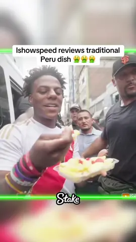 Ishowspeed reviews traditional Peru dish 🤮🤮🤮 #speed #ishowspeed #peru #fyp #peru🇵🇪 