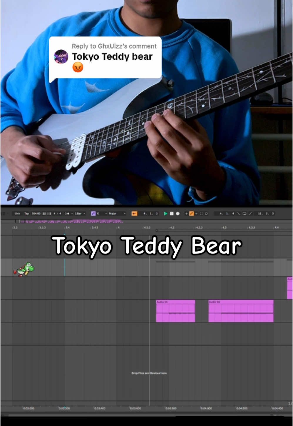 Replying to @GhxUlzz #tokyoteddybear #undertale #undertaleau #guitarist #guitarloop #musicproducer #producertok 