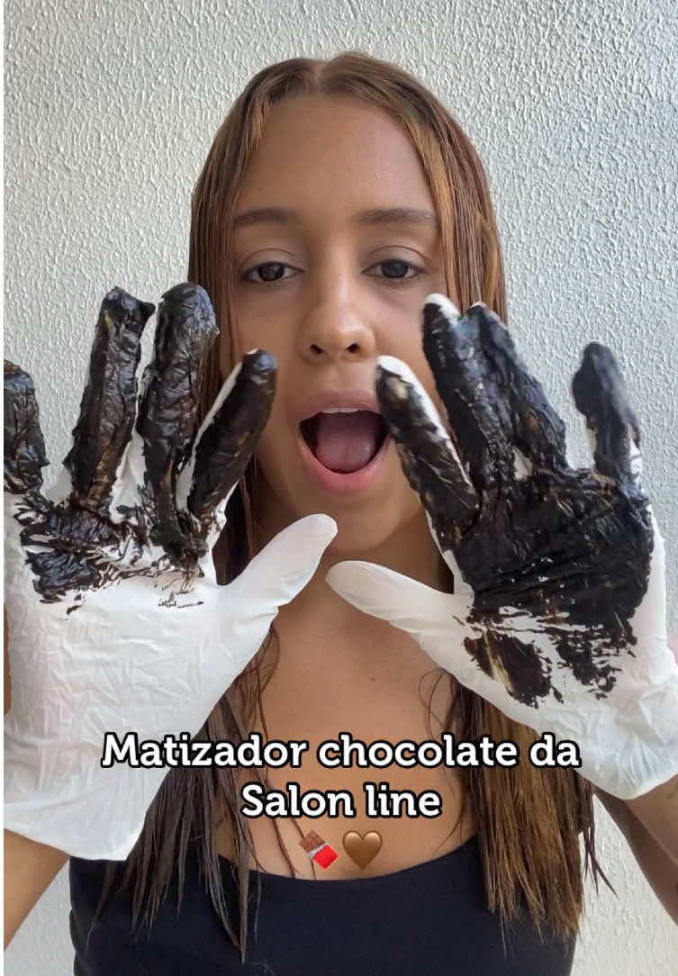 Salva por esse matizador incrível🤎 #salonline #matizandocabello #cabelochocolate #chocolatebrownhair #chocolatehair 