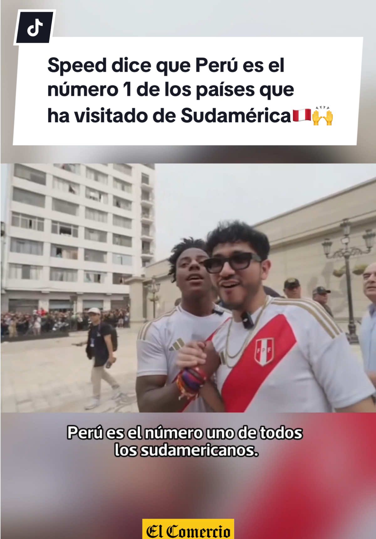 Speed dice que Perú es el número 1 de los países que ha visitado de Sudamérica 🇵🇪🙌❤️ #Speed #SpeedenPeru #SpeedenLima #Peru #NoticiasPeru #Streamer #Viral #Virales #EComercioPerú