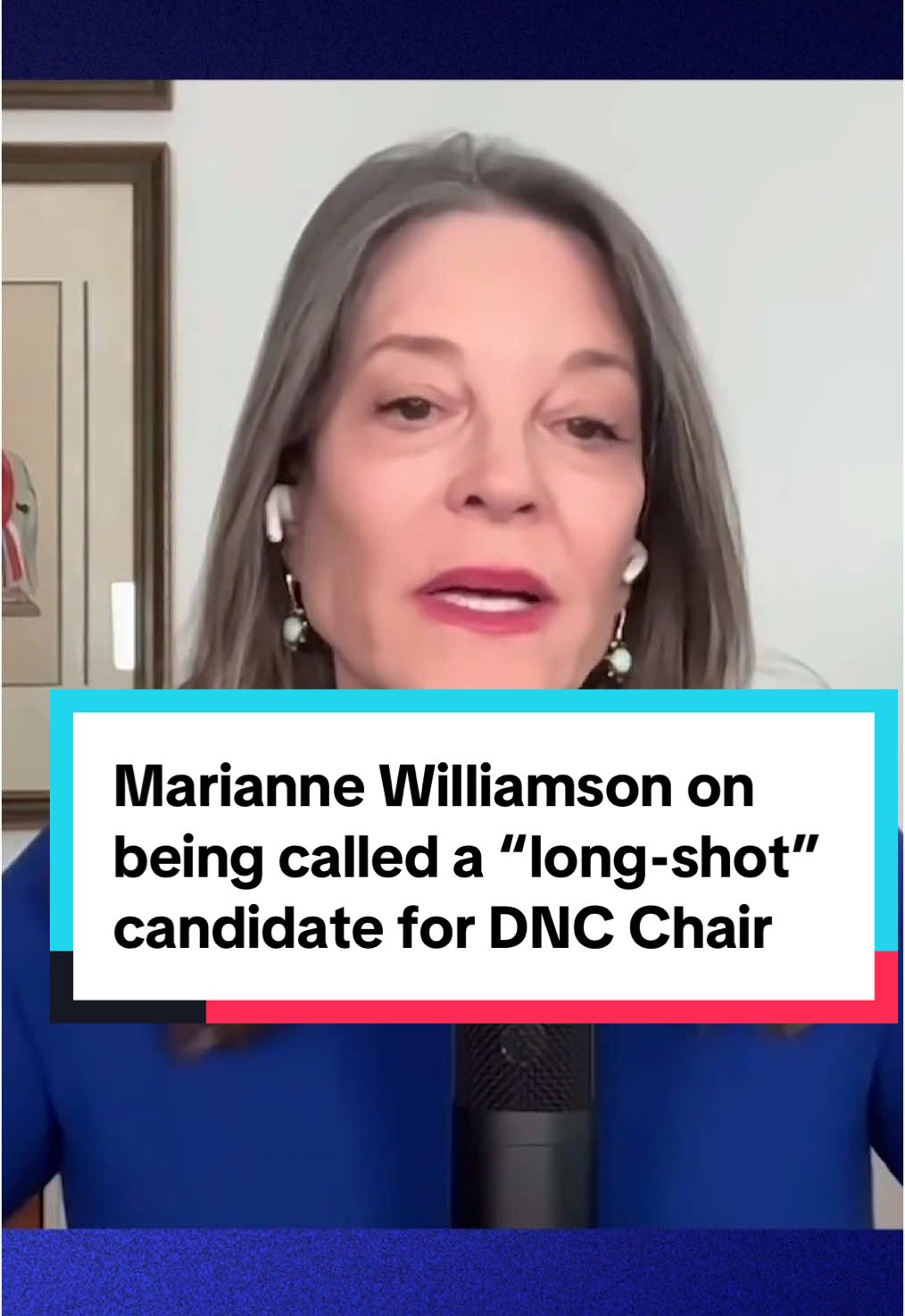 @Marianne Williamson responds to her candidacy for #DNC chair being called a “long-shot bid” by some media outlets, with others within the party dismissing it entirely. Watch her full interview with KCM on Katie Couric’s YouTube channel. #mariannewilliamson 