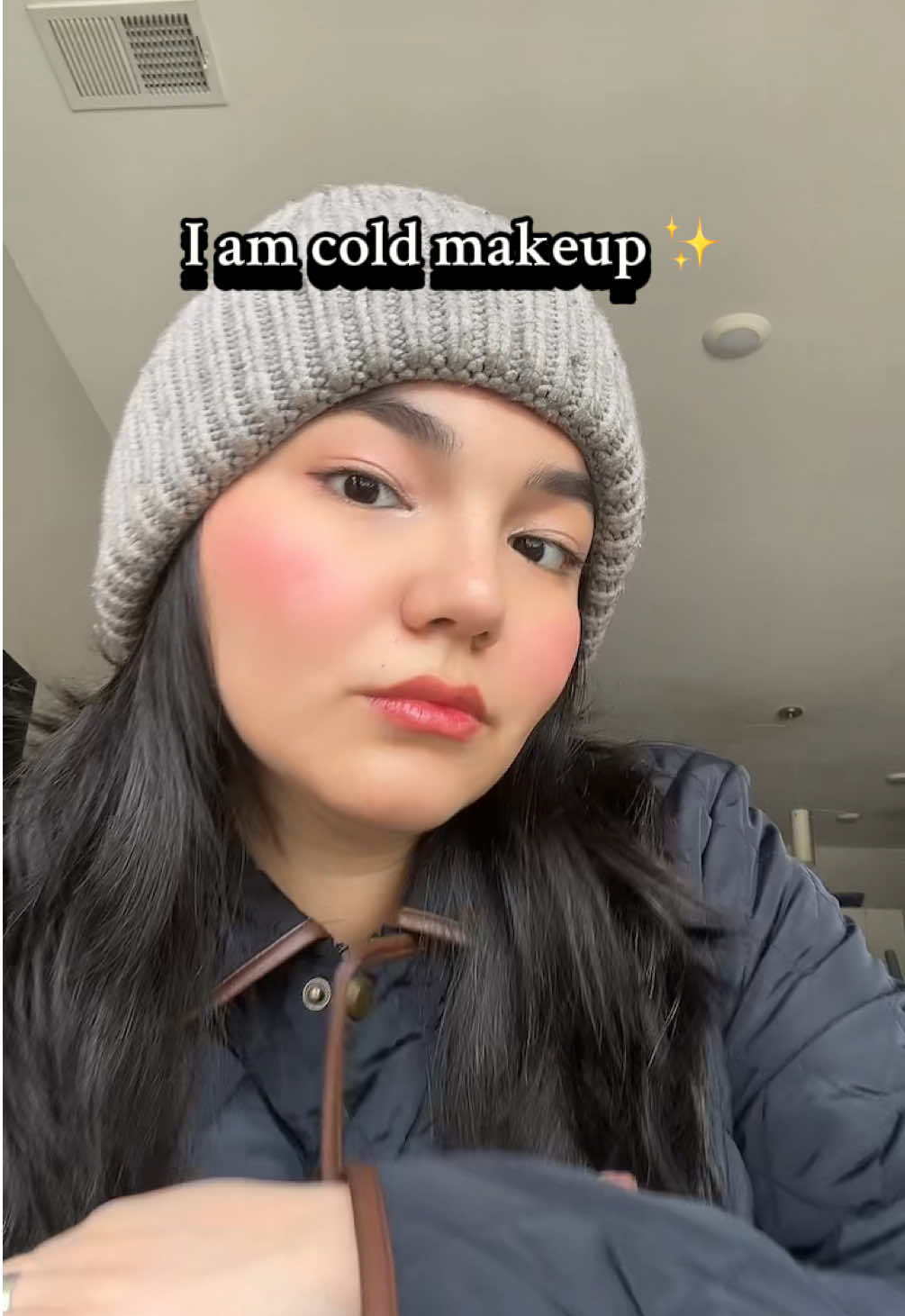 I am cold makeup 😍❄️✨           #fyp #fypシ #makeup #makeuptutorial #pov #makeupchallenge #makeupinspo #microinfluencer #aesthetic #girlythings #imcoldmakeup #imcold #wintermakeup #coldweather #coldweathermakeup #elfcosmetics #haloglow #BeautyTok #loreal #maybelline #milanicosmetics #rarebeauty #selenagomez @e.l.f. Cosmetics @Maybelline NY @Rare Beauty @Selena Gomez @L’Oréal Paris @Milani Cosmetics 