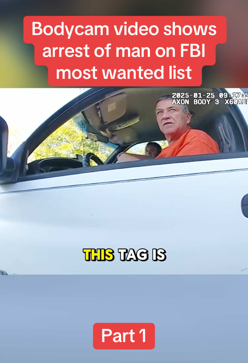 Bodycam video shows arrest of man on FBI most wanted list