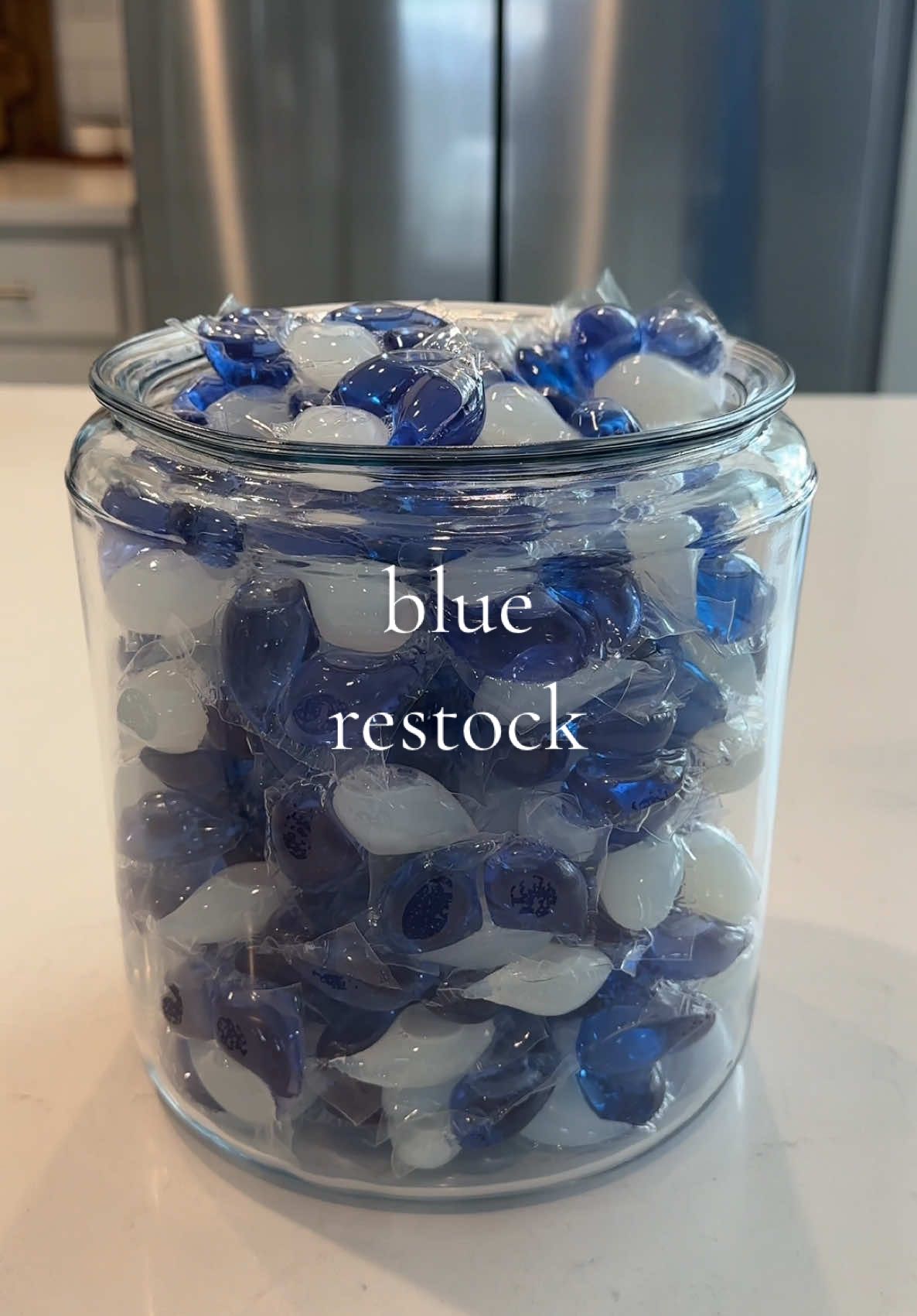 random restock but make it blue🩵🤭 #asmr #restock #laundryrestock #organized #satisfying #restockingandorganizing #blue #refill 