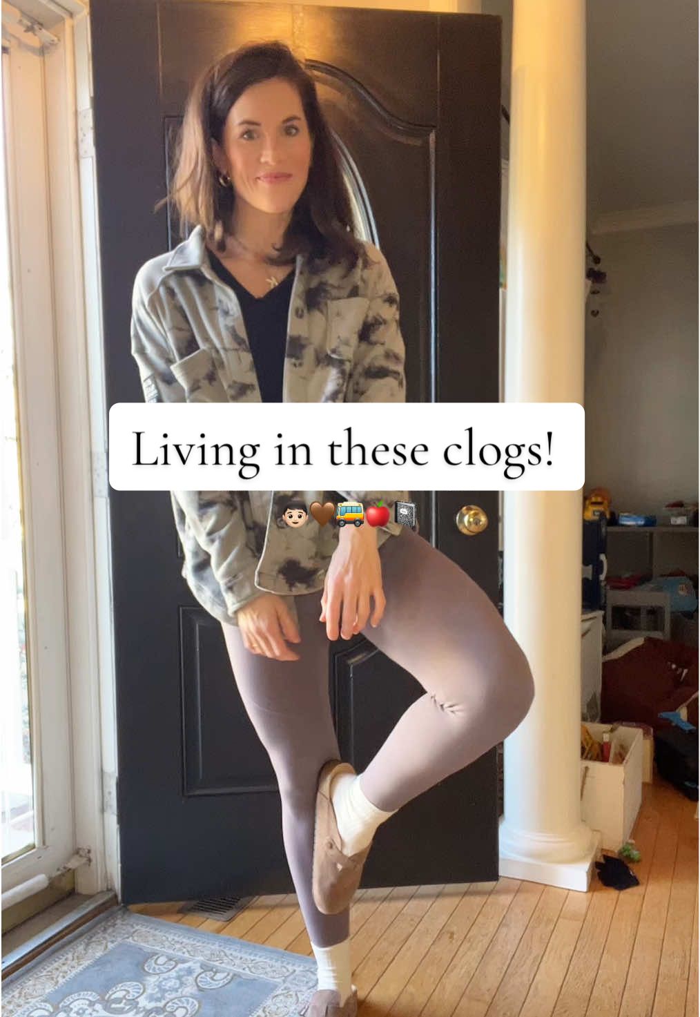 WFH mom OOTD featuring the clogs I’m basically living in! @EVELLYHOOTD US #clogs #clogshoes #potatoshoes #clogsfits #OOTD #momootd #TikTokShop #tiktokshopfinds #tiktokshopjumpstart #tiktokshoploveatfirstfind #spotlightfinds #creatorsearchinsights  Clogs fits   What to wear with clogs Mom OOTD