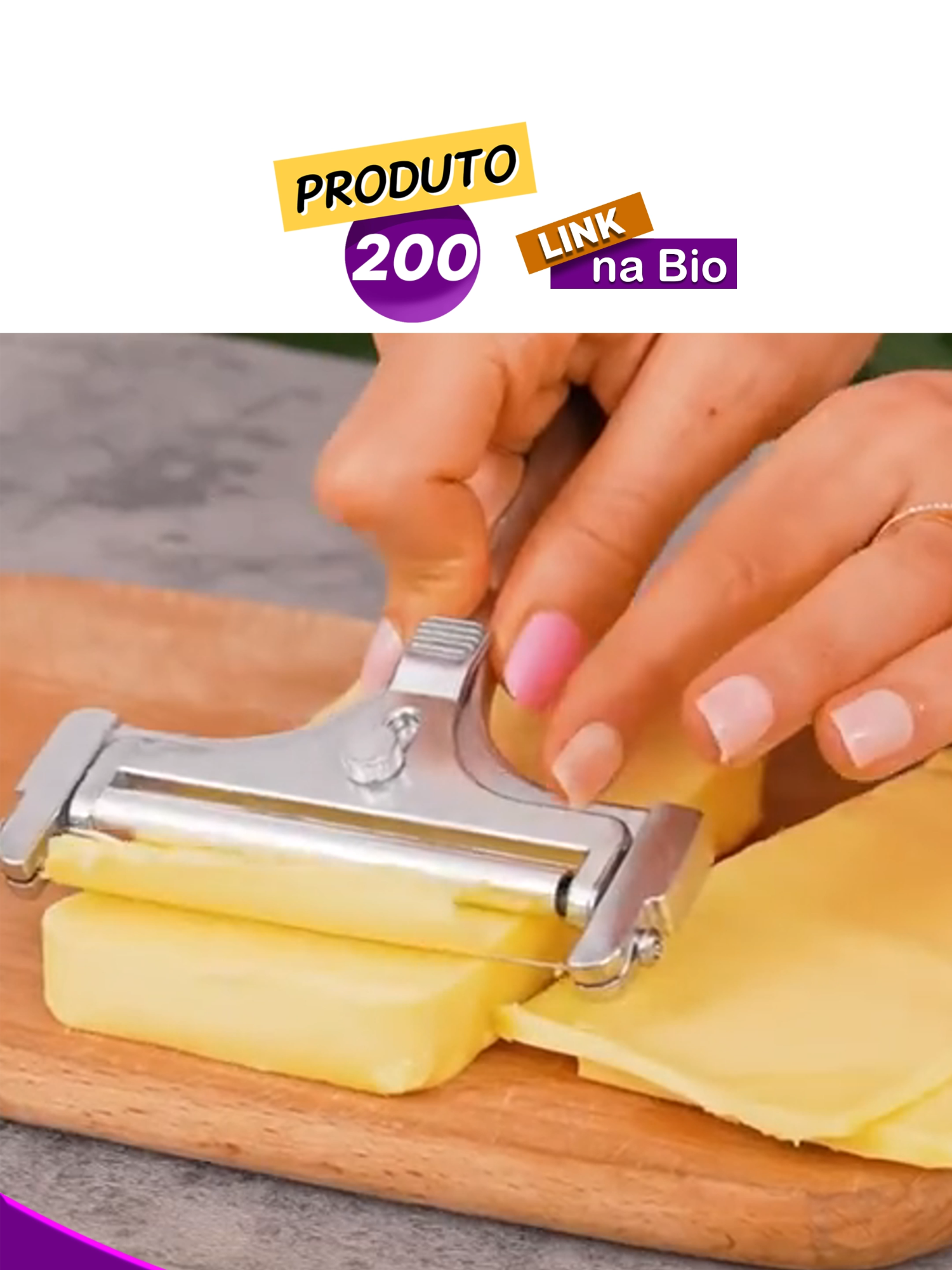❤ Quer o Link desse cortador de queijo? 👉 Deixei ele nos comentários é só copiar e colar no google . #cortadordequeijo #fatiadordequeijo #acheinashopee🧡 #comprasonline