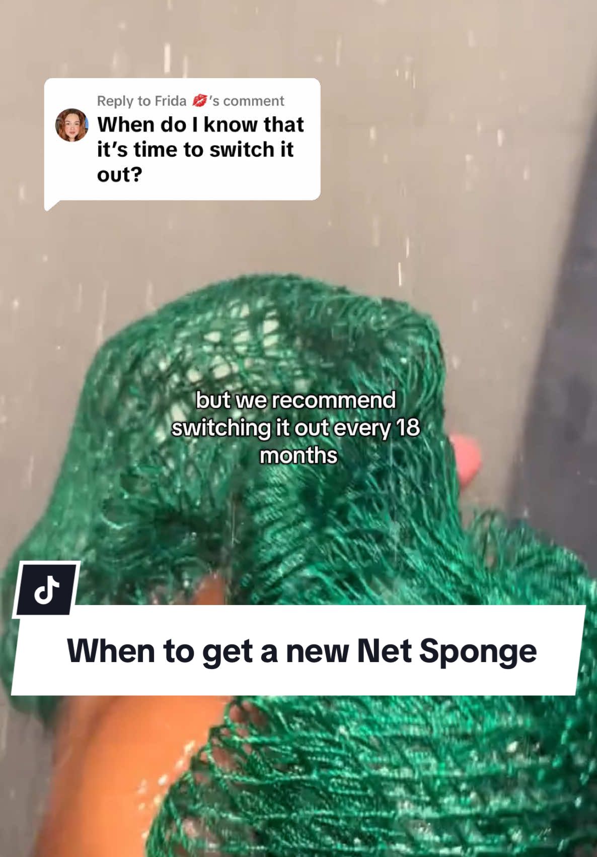 Replying to @Frida 💋  This is a super common question! Thank you for asking! 🤎 Our net sponges should last for up to two years, but we recommend switching it out every 18 months for the best exfoliation experience! 🧼 #bellanomi #africannetsponge #netsponge #tiktokshopjumpstartsale 