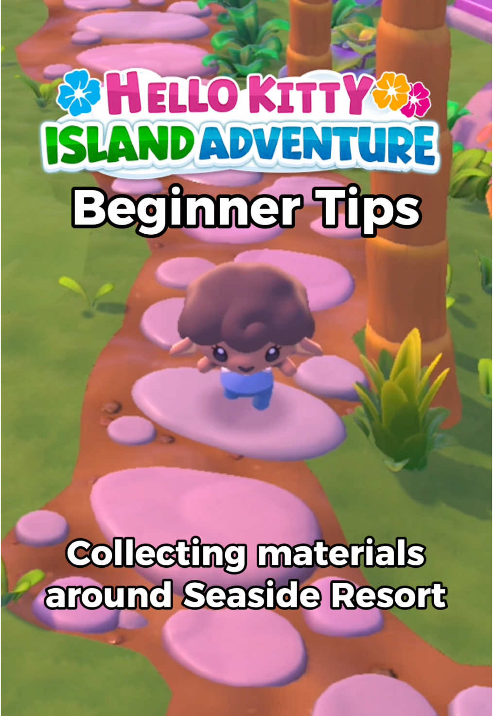 Starter tip: items around Seaside Resort you should collect on Hello Kitty Island Adventure 🍎 #hellokitty #hellokittyislandadventure #sunblink #sanrio #nintendoswitch #steam #HKIA #cozygames #beginner #startertip #beginnertips