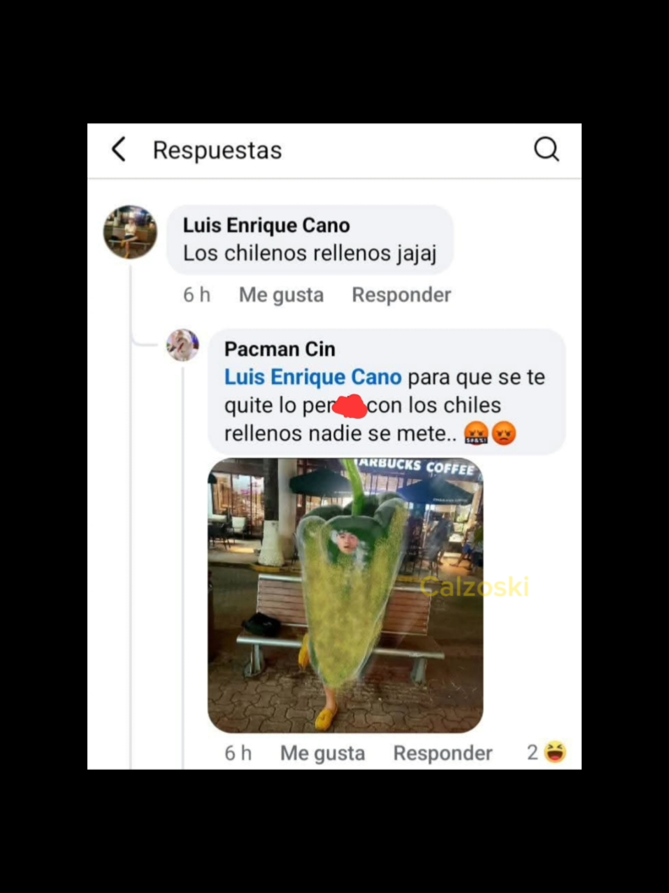 nadie se mete con los chiles rellenos 🤬 #humor #memes #colzaski #calzoski 