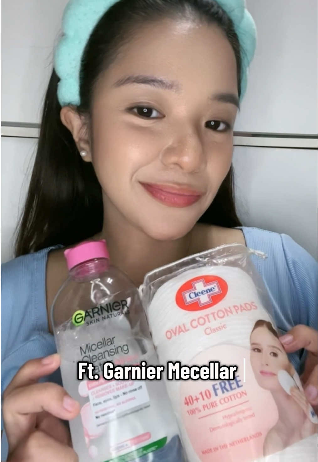 Get Unready with me ft. @garnierph Micellar Cleansing Water💗 This is now tour sign to start double cleansing!! Use this first before your facial wash to get rid of makeup residue and deep seated dirt #Garnier #Ganierph #MicellarCleansingWater #DoubleCleansing #MakeupRemover #GarnierBeautyBestie 