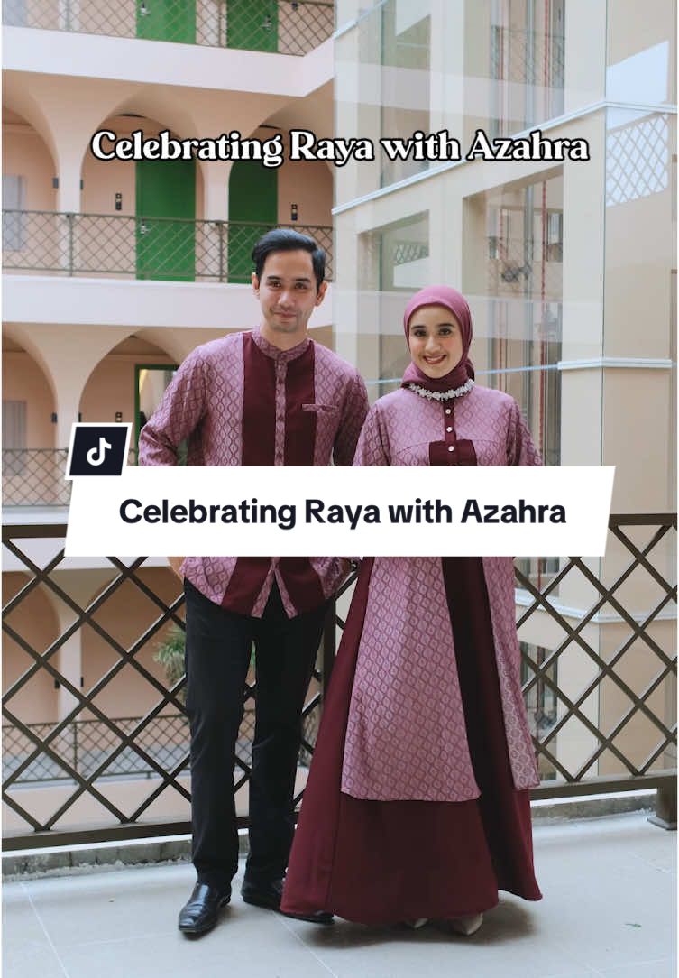 raya tahun ini pake Azahra Couple yuk?! koleksi timeless yang selalu dicari🤩 dijamin paksu pasti happy banget pake koleksi ini🫶🏻 #promoguncang22 #wibgajian #idulfitri2025 #ootdhijab #sarimbit2025 #muslimahootd 