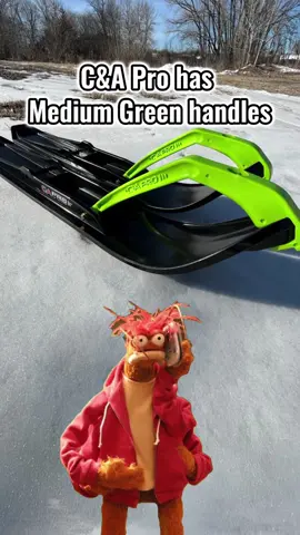 Tell your friends! 😼 Medium Green handles are now in stock at C&A Pro! You can also order custom skis with this color!  #arcticcat #caproskis #fyp #snowmobilelife #sleds 