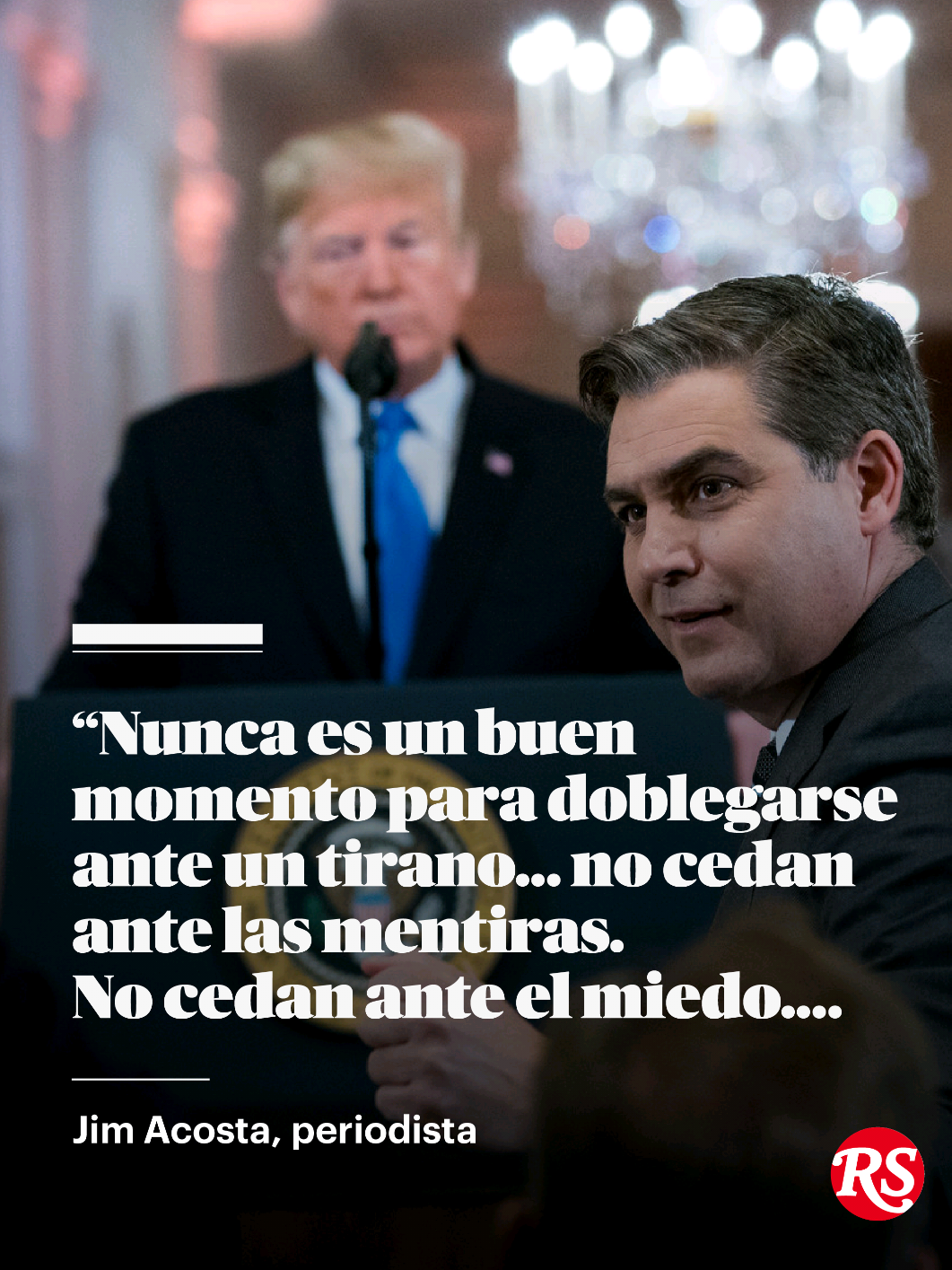 Jim Acosta deja CNN después de 18 años. 🚨 El presentador y ex corresponsal jefe de la Casa Blanca ganó la reputación de ser uno de los más destacados críticos de Donald Trump durante su primer mandato presidencial. 🇺🇸 Acosta compartió su decisión con un mensaje claro y contundente para cerrar su última aparición en CNN: “Nunca es buen momento para doblegarse ante un tirano. No cedan ante las mentiras y el miedo. Aférrense a la verdad y a la esperanza”. ¿Qué piensas de este mensaje? 🧐 📸: Doug Mills/The New York Times - @/Acosta / CNN . . . #RollingStoneEnEspañol #RollingStone #JimAcosta #EstadosUnidos #Política #Noticia #DonaldTrump #CNN 