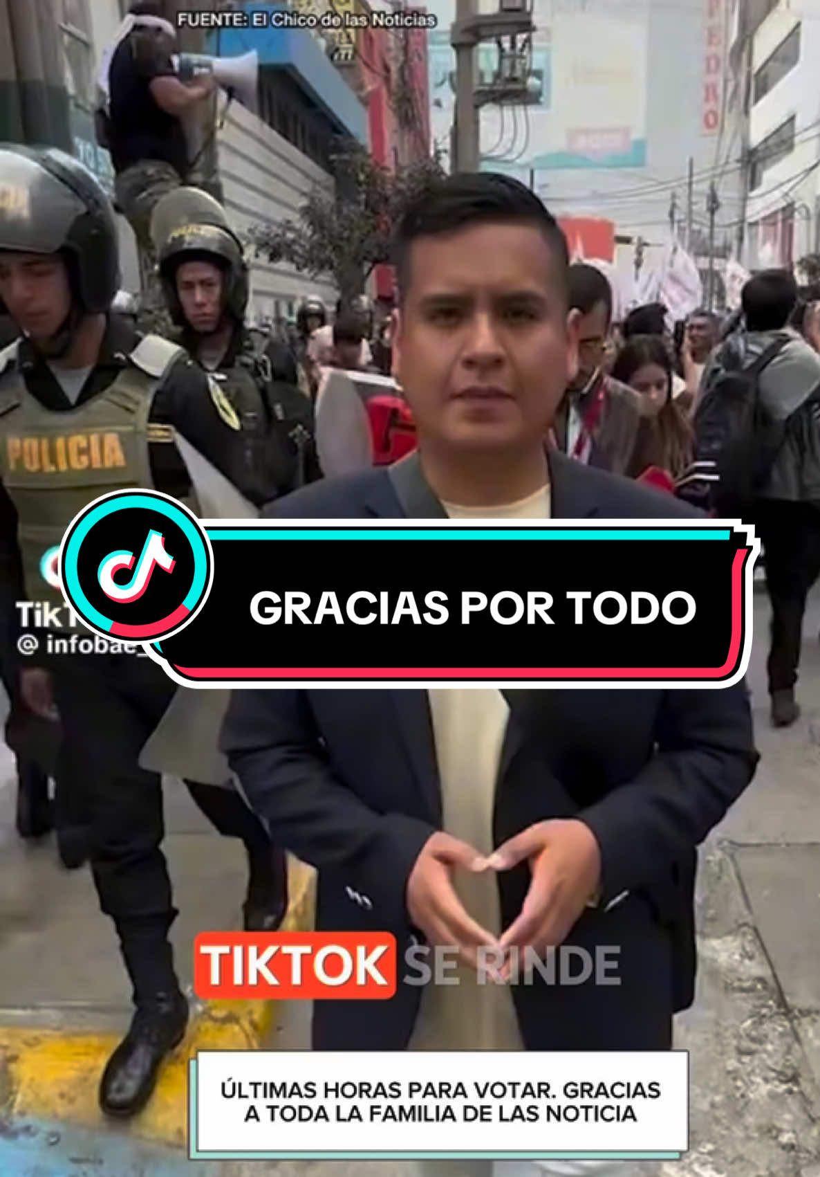 Gracias por todo. ❤️ #elchicodelasnoticias #tiktokinforma #tiktokinformativo @TikTok en español 📣