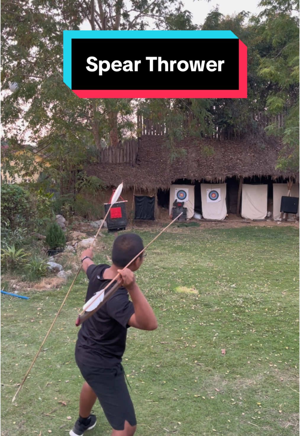 Atlatl Spear Thrower ที่ขว้างหอกยุคโบราณ #primitive #archery #traditionalarchery #dart #spear #spearthrow #javelinthrow #javelinthrow #atlatl 