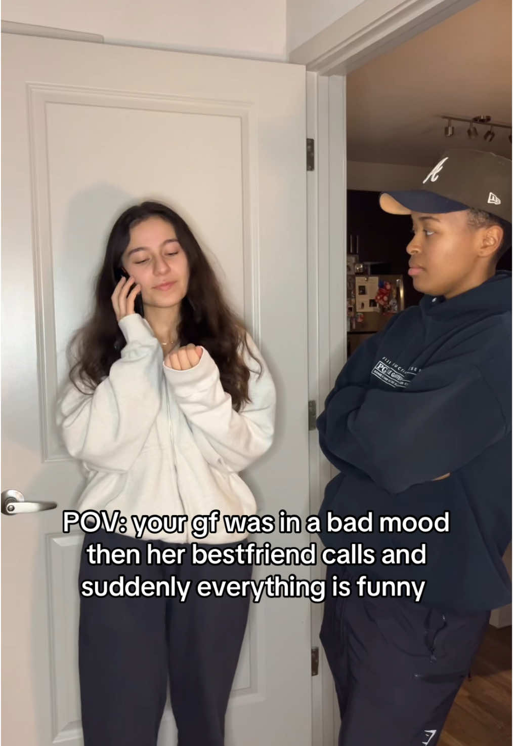 As long as she’s happy right 🥴 #fyp #relatable #couplestiktok #viralvideo #explorepage #wlw #foryoupage #couplescomedy #tiktok #trending 