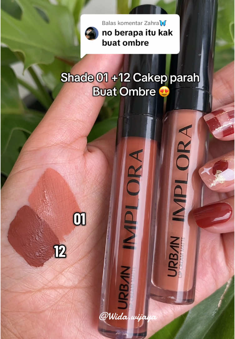 Membalas @Zahra🦋 Shade ini Cakep Buat Ombre kak🥰 #imploralipcream 