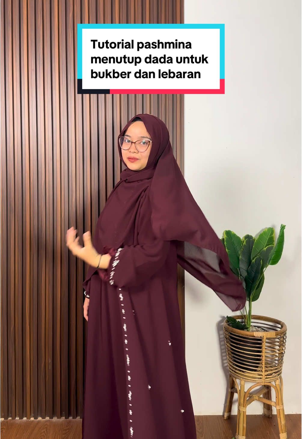 Membalas @agn☆ cocok banget buat dipake nanti bukber atau lebaran 🥰 #fyp #xyzbca #viral #abaya #tutorial 