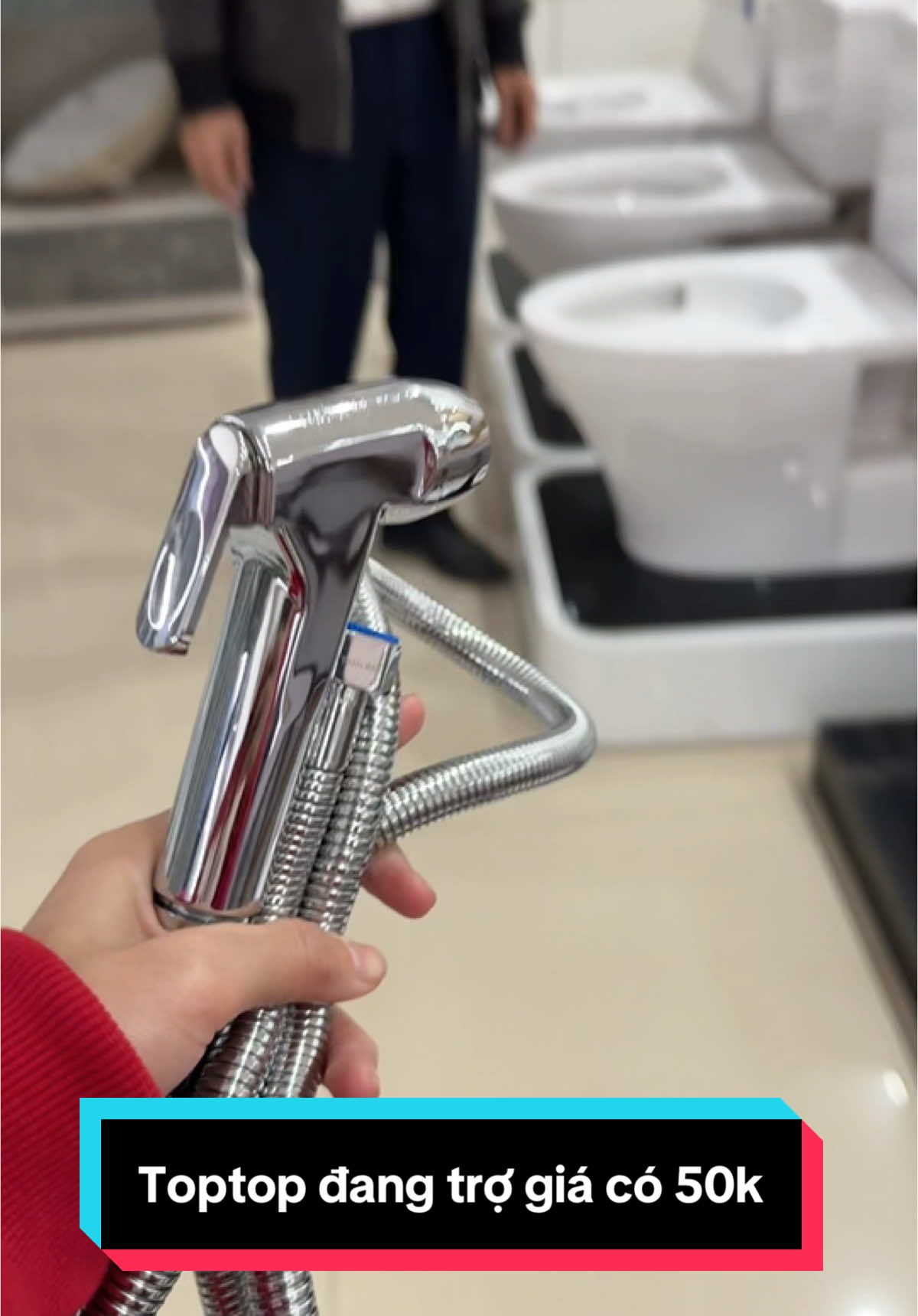 Vòi xịt vệ sinh cao cấp dây inox xịt nhựa mạ #phuntaoap #thinhhanh #xitxy #xitboncau #xittolet 