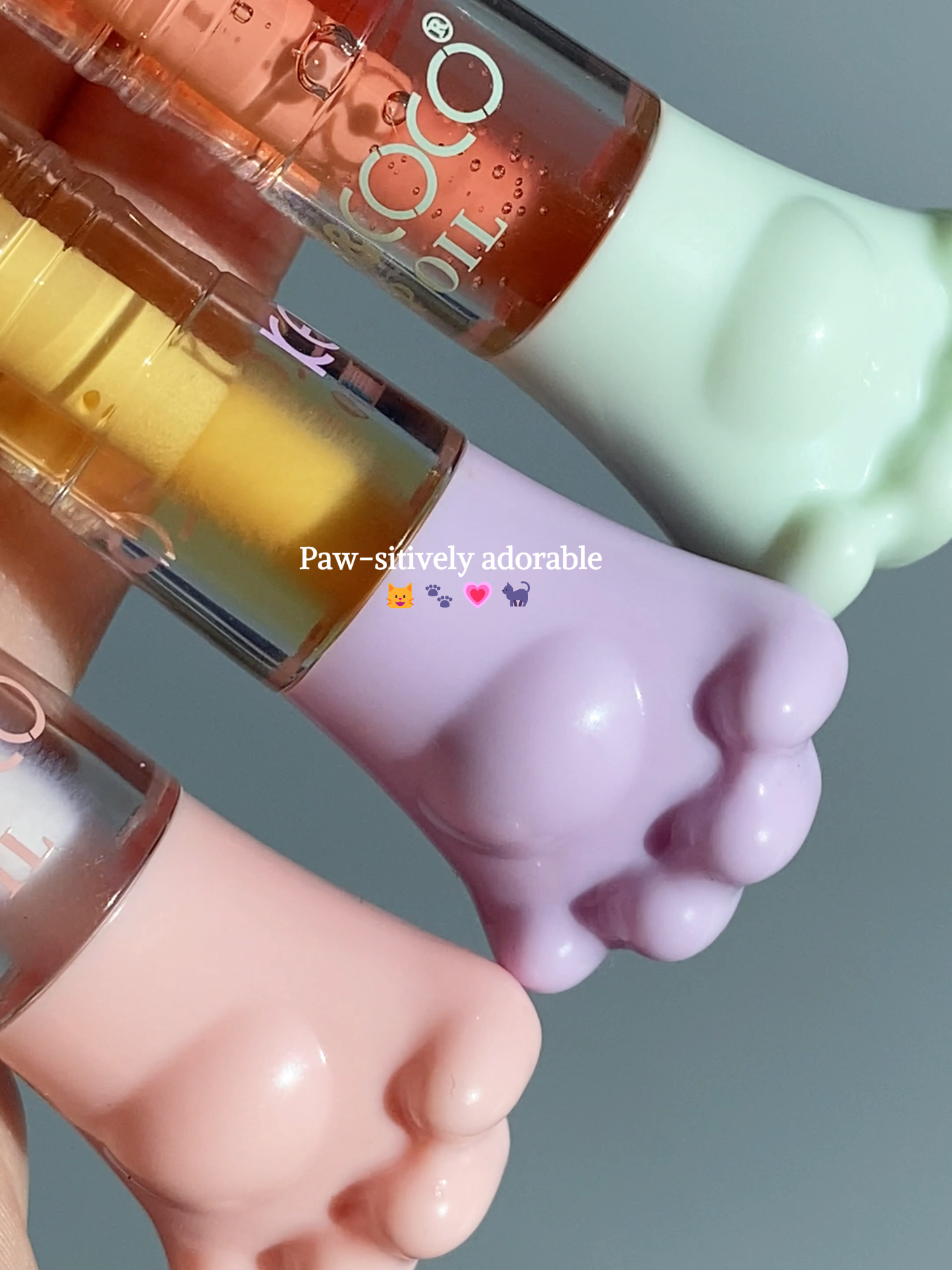 😻Paw-sitively adorable!😍Introducing our new Cute Kitty Paws Lip Oils. These perfectly packaged lip oils come in six shades, leaving your lips feeling soft, hydrated, and shiny.💋💫#kevincoco #kevincocobrand #kevincococosmetics #makeuplover #makeup #girlymakeup #makeupbeginner #pigmentation #beautybrand #BeautyReview #makeuptok #makeupswatches #makeupcollection #cutemakeup #wholesale #makeupbusiness #lipgloss #lipoil #lipglossswatch #lipglossaddict #lipglosslover #lipoils #lipkeychain