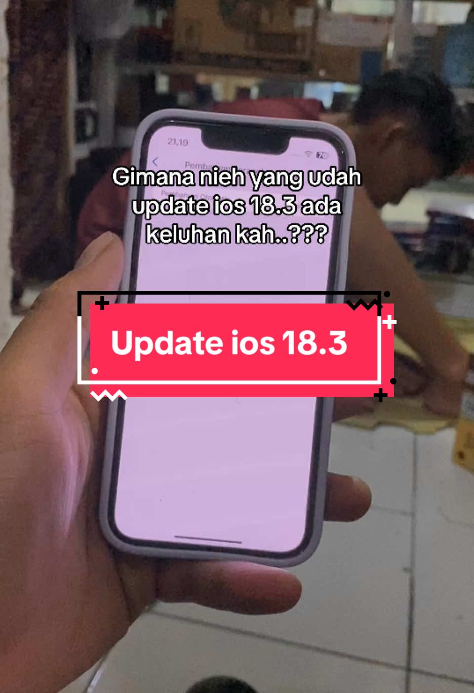 #ios18.3 #iphone #iphoneindonesia #ip13mini 