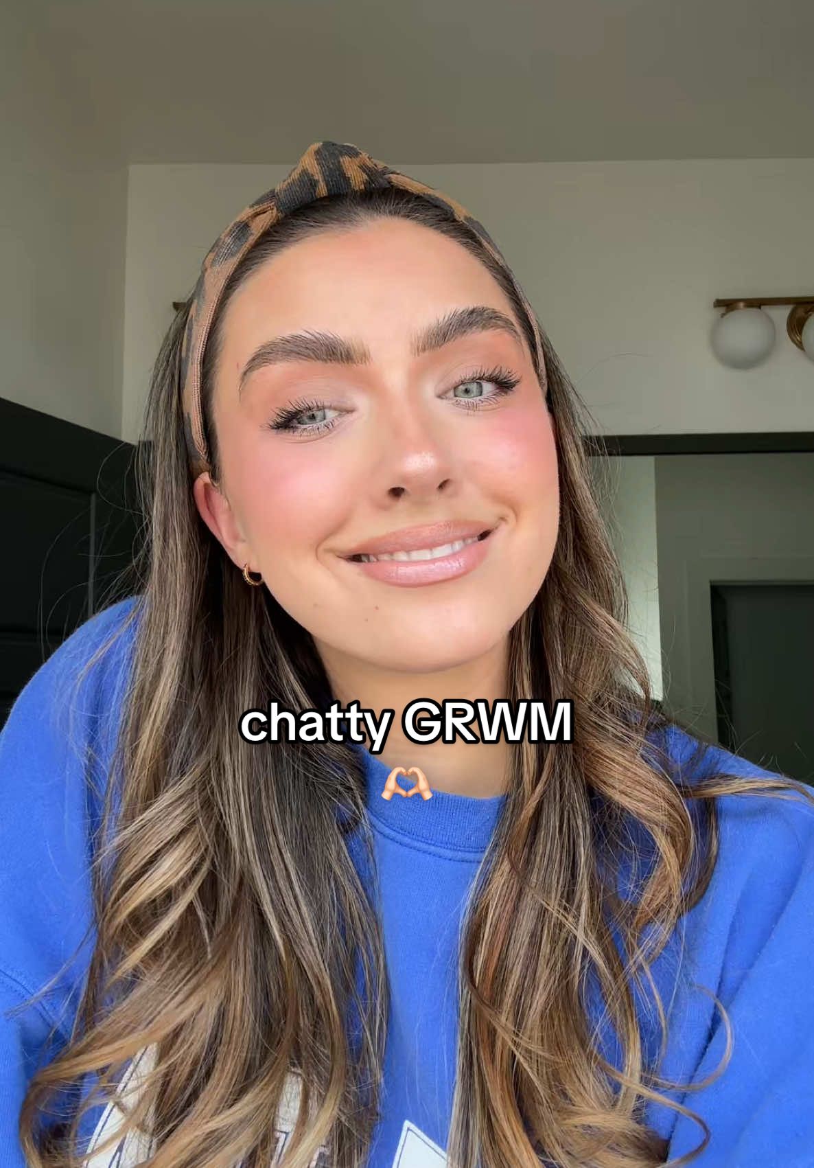 Doing my makeup and catching up with you! Hiiiii tiktok fam 😘  @DIBSBEAUTY glowtour duos (shades retrograde rose & starlit) @Natasha Denona concealer (RN3) @Kylie Cosmetics powder blush stick (make him blush) @ONE SIZE BEAUTY translucent ultimate setting powder  @Gucci powder bronzer (3) @imethodUSA brow pen (04 brown) @Patrick Ta Beauty blush (oh she’s different and just enough) @Lancôme cils booster lash primer and hypnose drama mascara @makeupbymario lip sculpt lip liner (almond) @patrick ta lip shine (she’s expensive)