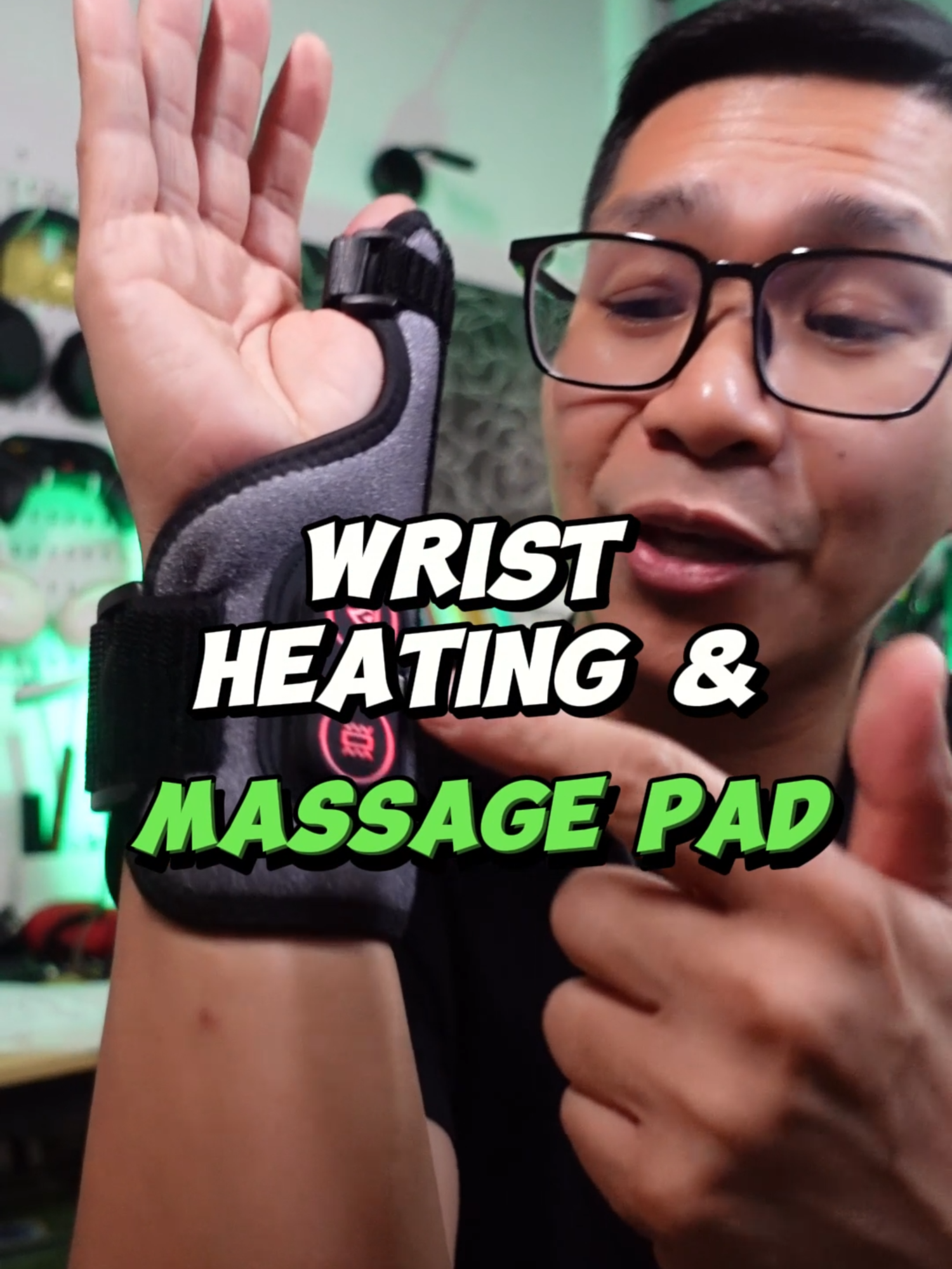 ANG SARAP SA KAMAY AFTER MAGWORK OR MAG GYM - Wrist Heating and Massage Pad - PORTABLE #gym #workout #homeexercise #heatingpad #massager #portablemassager #massagepad #wrist #support #relax DISCLAIMER: This product is not intended to diagnose, cure or treat any form of sickness and does not guarantee relief of pain. For extreme physical injuries, it is always best to consult your physician