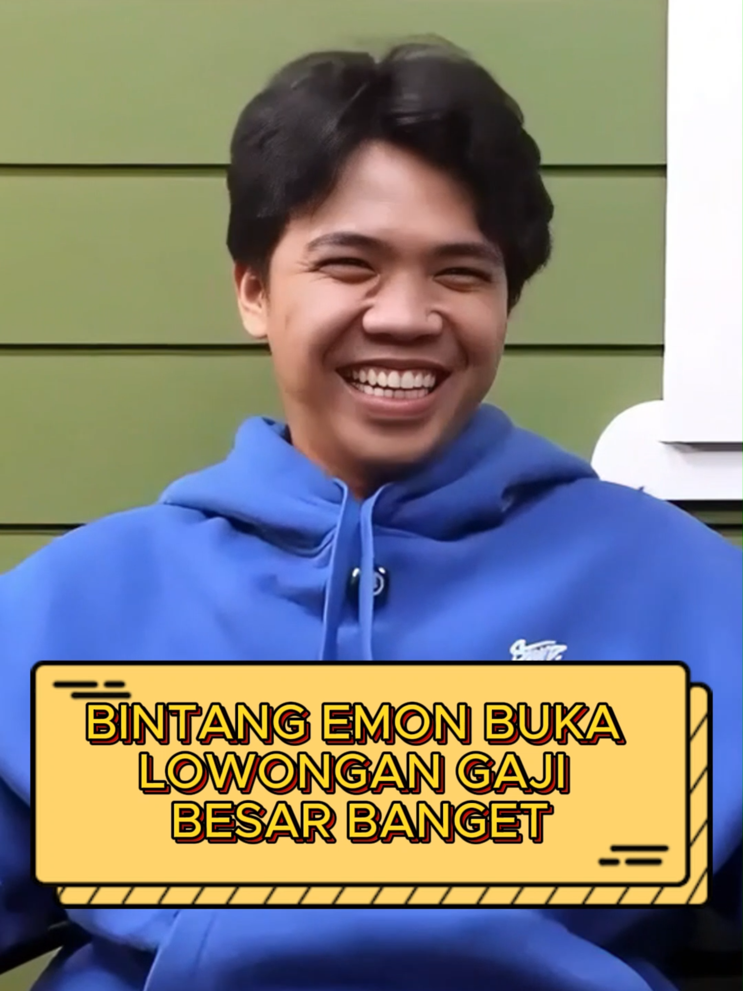 BINTANG EMON BUKA LOWONGAN GAJI BESAR BANGET. Tonton selengakpnya di YT Bintang Emon - Podcast ABG bersama Arif Brata, Bintang Emon dan Gilang Bhaskara. #klip #ngakak #lucu #kocak #ketawa #podcastabg #arifbrata #bintangemon #gilbhas #gilangbhaskara