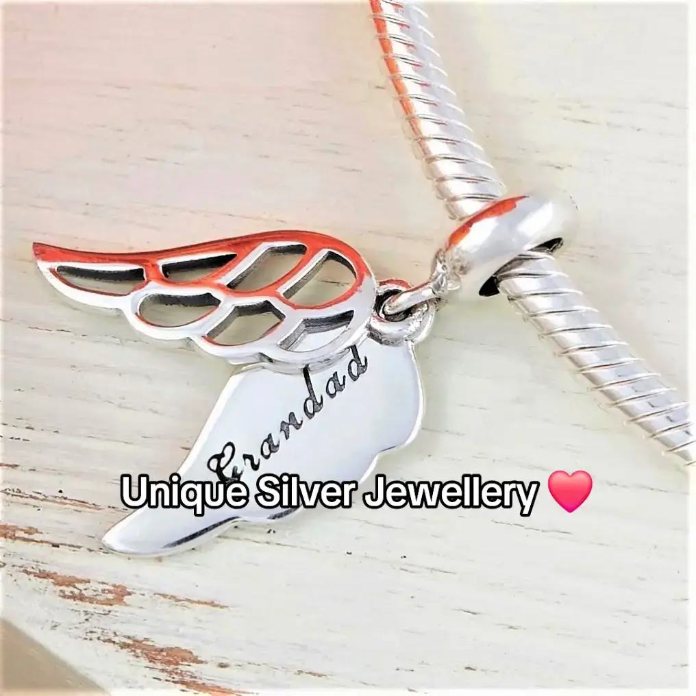 Sterling Silver S925 stamped jewellery in our Tiktok shop. Unique Silver  jewellery including rings, earrings, charms, pendants and bracelets. #silverjewelry #giftsforher #silvercharms #fitspandora #familyforever #loss #grief #missyou #loveyou #angel #mum #husband #daughter #son #husband #family #jewelry #tiktokgifts #tiktokmademebuyit #birthdaygift #uniquegifts 