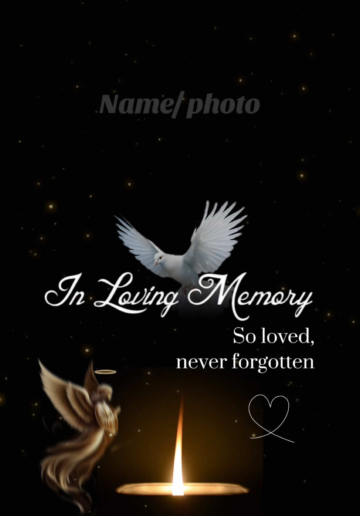 In loving Memory Template  #inlovingmemory  #dancinginthesky #CapCut 