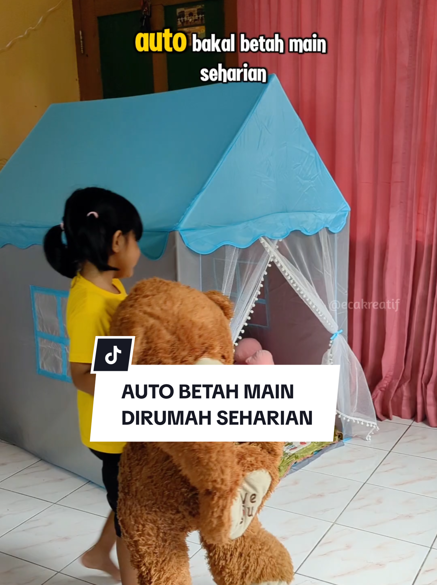 Auto Betah Main Seharian di rumah, Kalo udah Punya Tenda Anak Jumbo ini bun. #tendaanakjumbo #tendaanak #rumahrumahananak 