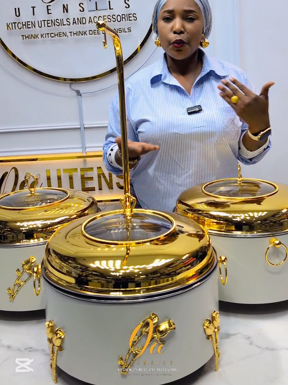 Serve with style and confidence with our chafing dish Perfect for buffets, parties, and special occasions.  It’s luxury or nothing with Dee utensils ✨🌟 Dee utensils we give you the Absolute Best.💯✨ Dee Utensils gives you Value for your Money.  Capacity All same size. 8L Price:N770,000 To order Call/WhatsApp 👇 👇👇👇👇👇 09053942008 09064007172  09166351638  09126012120 Walk into any of our 4 Branches   Store No. 3 Kokkies Mall, Ground floor Ademola Adetokumbo Crescent, Wuse 2,  Nitel  Junction Abuja Nigeria 🇳🇬  Think Kitchen, think Dee utensils  #reels #deeutensilsng  #abujakitchen 