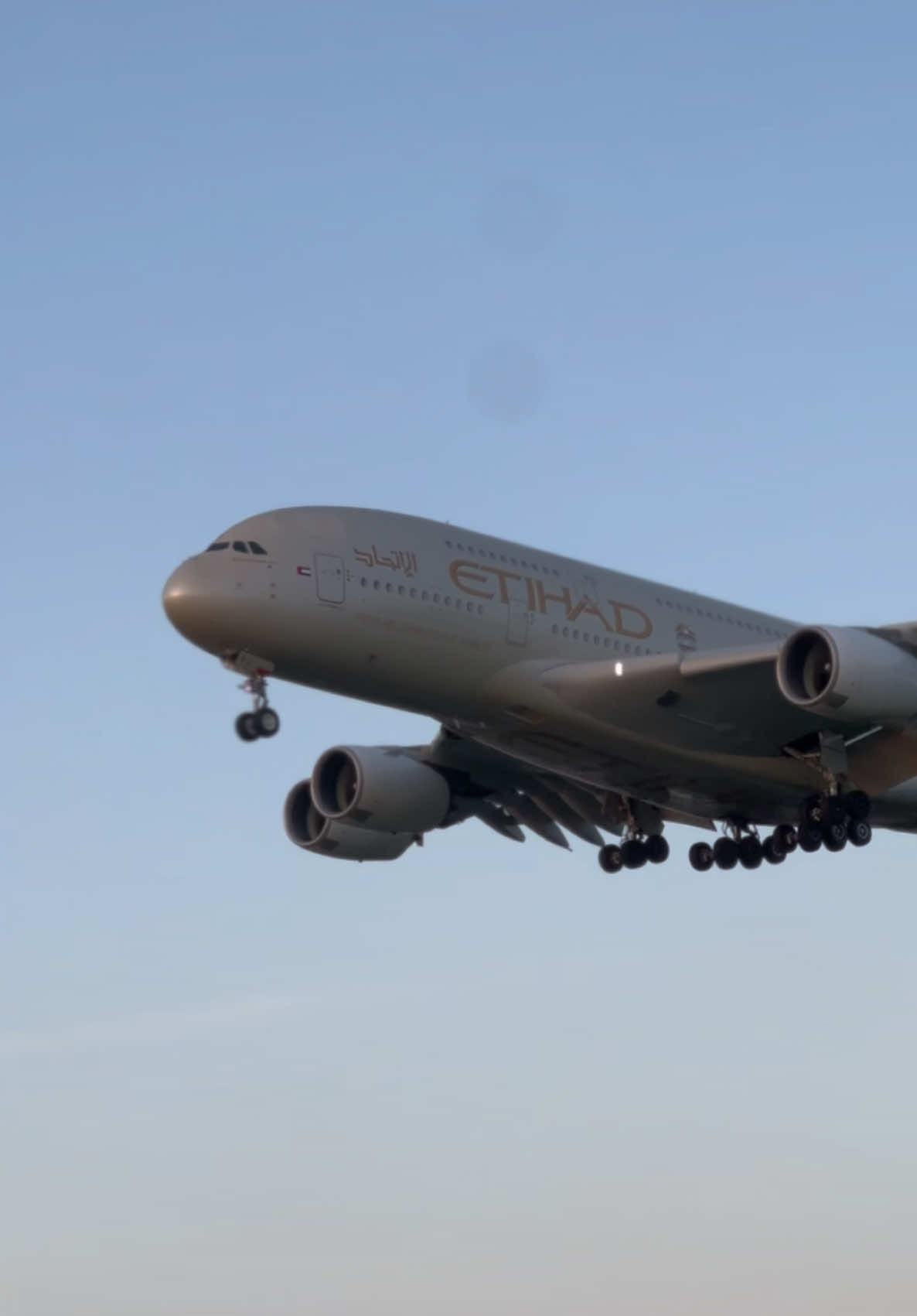 King of the skies ☁️ #aviation #aviationlovers #aviationdaily #pilotsoftiktok #travel #planespotting #fyppp #a380 #a380airbus #airbus #etihad #lhr #heathrow 