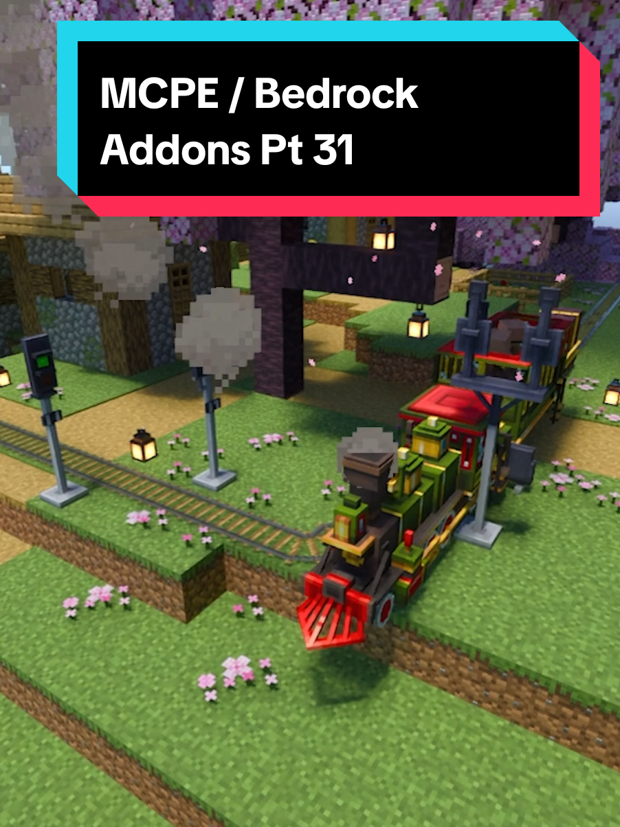 Try these amazing minecraft bedrock addons to your world 😊 - Trains Addon by Lifeboat - Anime Weapons by Lostduckies #Minecraft #minecraftmemes #minecraftaddon #addon #fyp #viral 