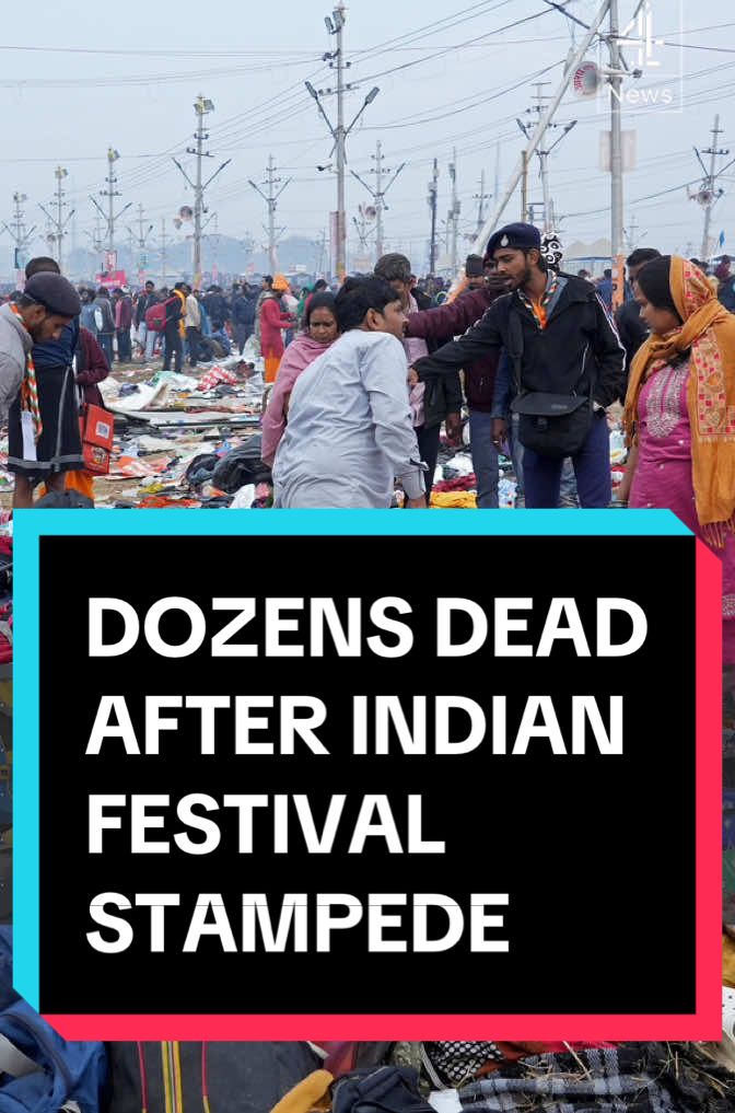 Up to 40 people have died after tens of thousands of Hindus rushed to bathe in a sacred river at a religious festival in northern India. Up to 100 million people are expected to gather at the Kumbh Mela today - which is a sacred day during the six-week festival. India's prime minister Narendra Modi has offered his condolences. #MahaKumbhMela #KumbhMela #India #FestivalStampede #IndiaFestival #C4news #Channel4News