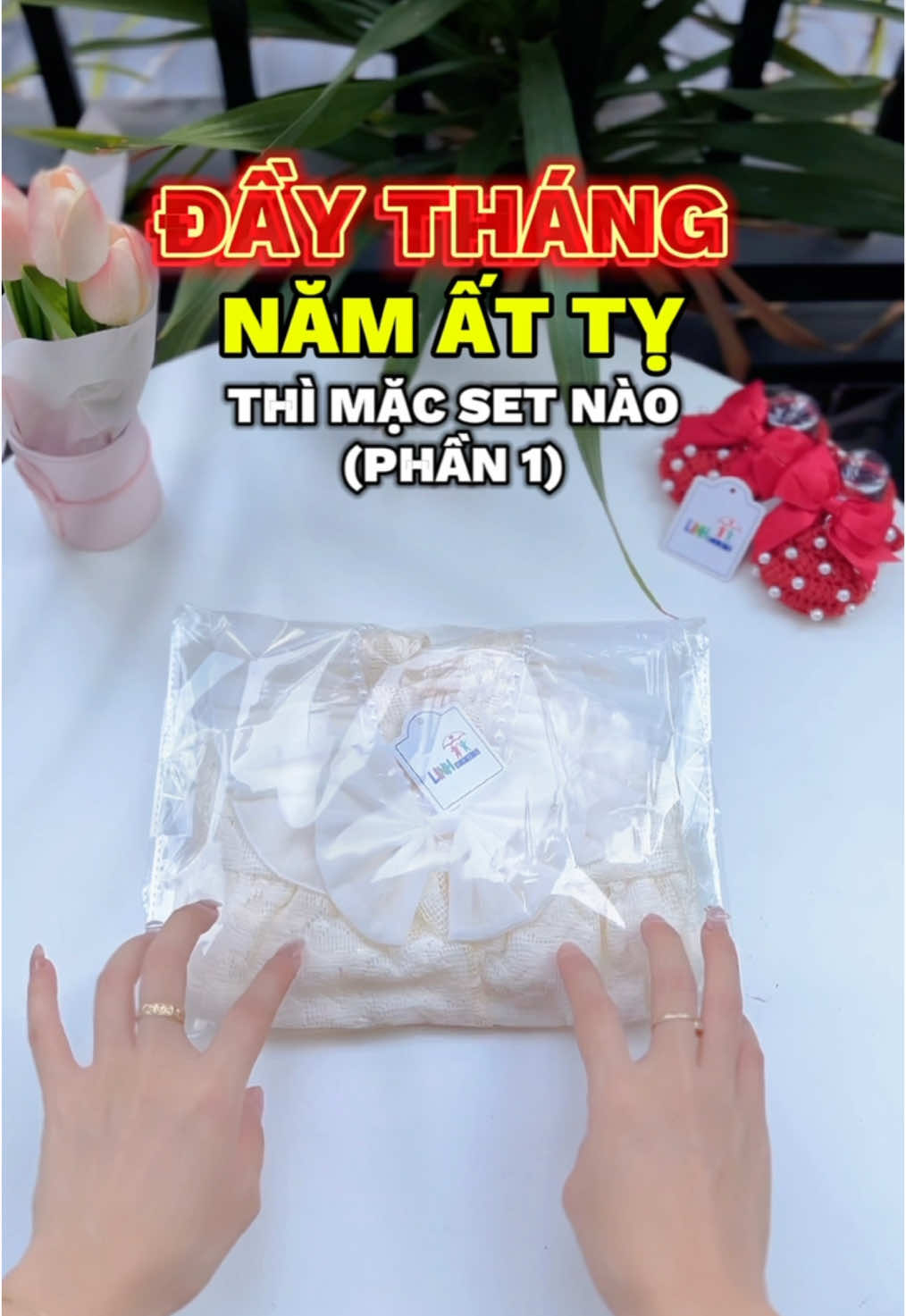 Khai Xuân với set đầy tháng trong trẻo #xuhuong #thoitrangtreem #mevabe #vaychobegai #vaycongchua #bodysuit #linhkidsnews 