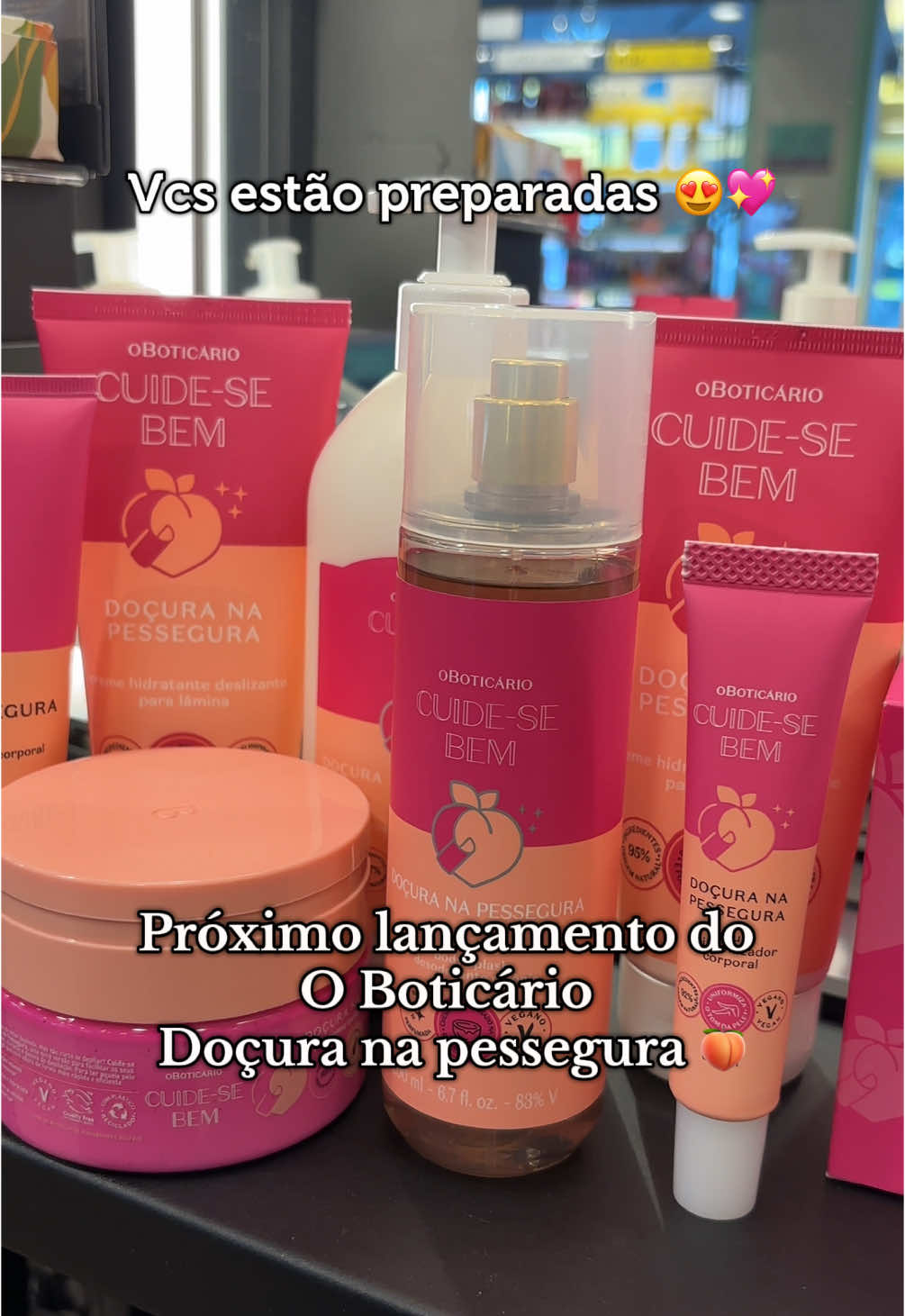 Doçura na pessegura 🍑💖 #oboticario #lancamento #cuidesebem #foryou #viral_video 