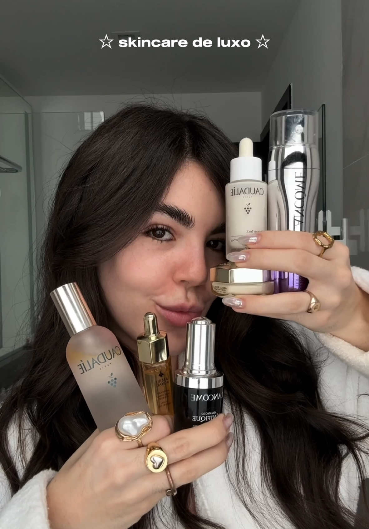 🫧🌟🛁💫🪽 skincare de luxo! se você quer INVESTIR na sua pele <3 @Caudalie @Guerlain @L’Occitane en Provence BR 🇧🇷 @Lancôme #skincaretips #cuidadoscomapele #luxury #lancome #caudalie #guerlain 