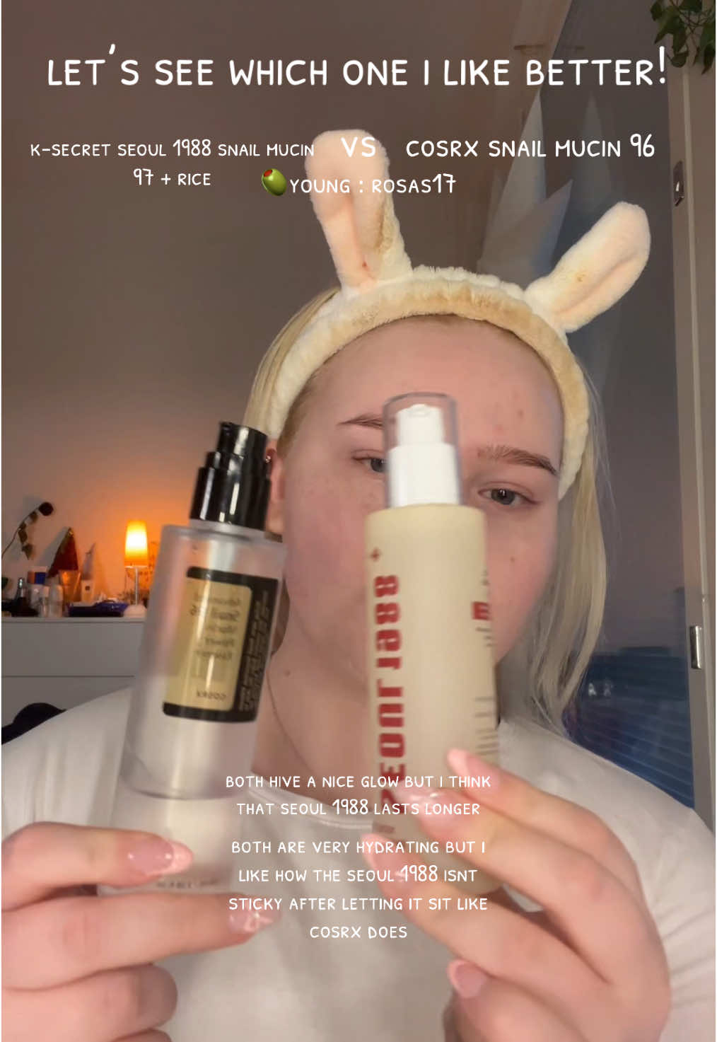 i love both i’ll use both😭 @OLIVE YOUNG Global #oliveyoungaffiliate #cosrx #ksecret #snailmucin #seoul1988 #koreanskincare #kbeauty #skintok #skincare 
