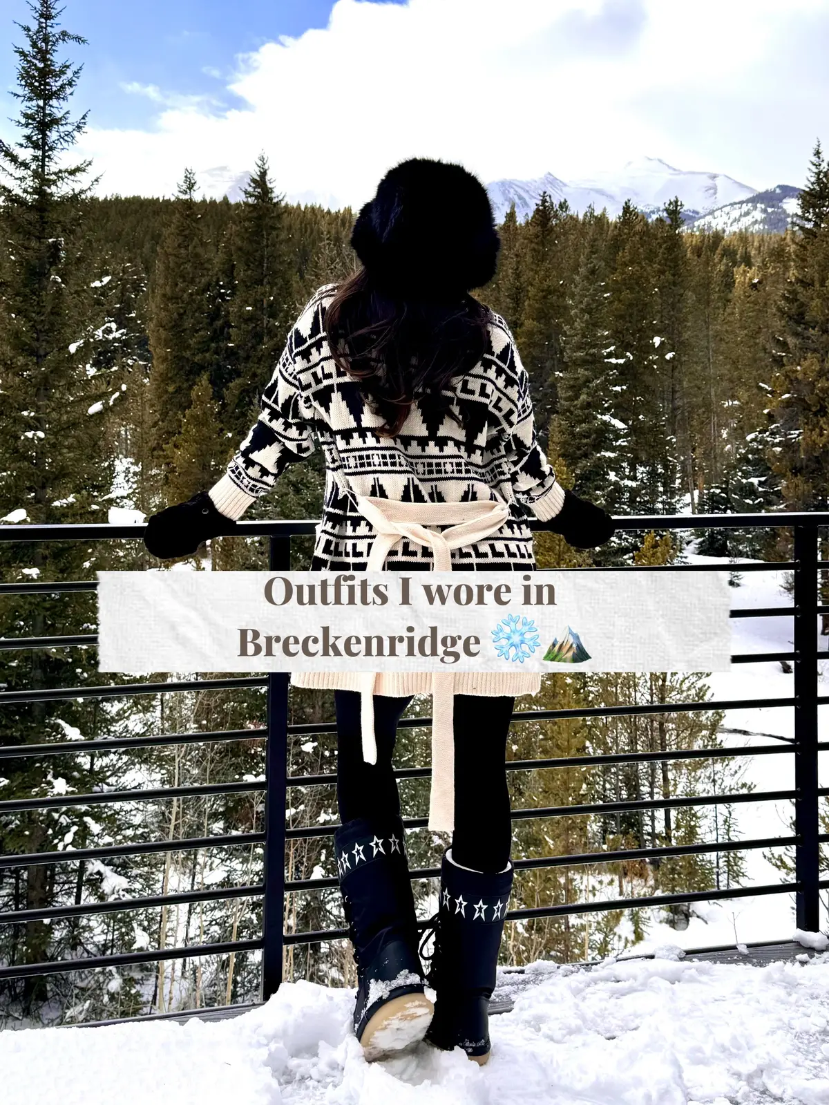 Lottle bundle of joy 😊❄️🏔️ #coloradotravel #breckenridge #travel #winterstyle #fyp