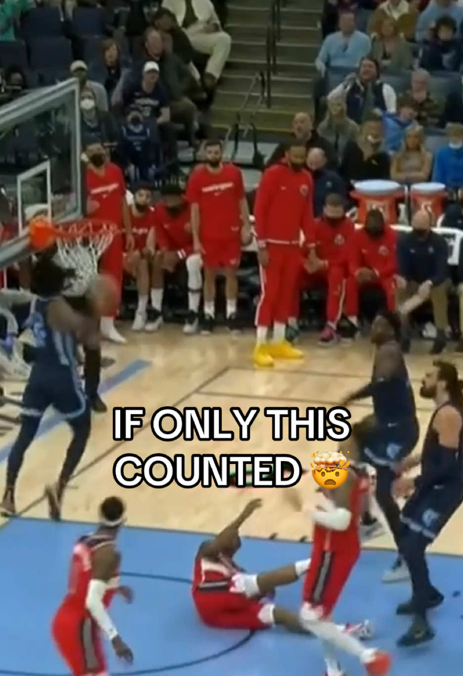 #JaMorant didn’t hear the whistle. #memphis #grizzlies #dunk #alleyoop 