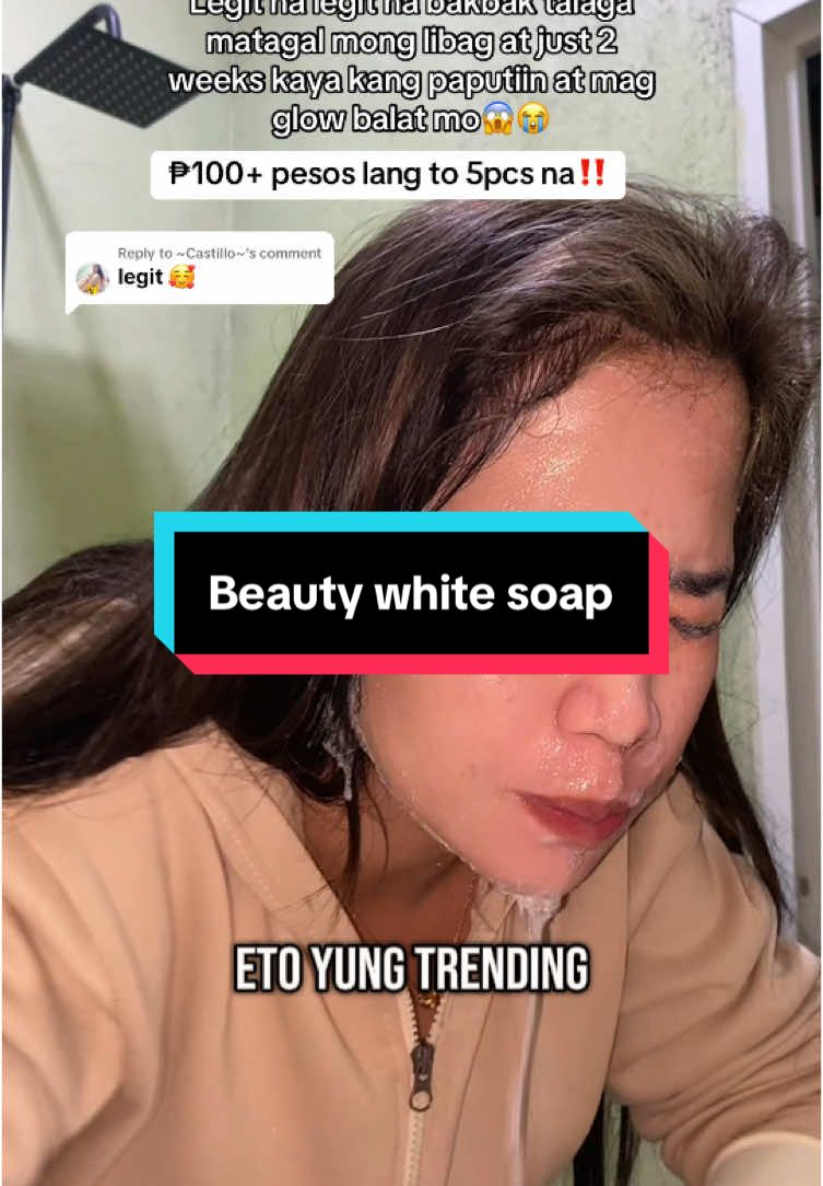 Replying to @~Castillo~ Legit pa sa legit 100+ pesos 5pcs na to‼️💯 #beautywhitesoap #beautywhite #beautywhitesoapbyyouglowbabe #youglowbabe #beautywhiteyouglowbabe #youglow #trending #whiteningsoap 