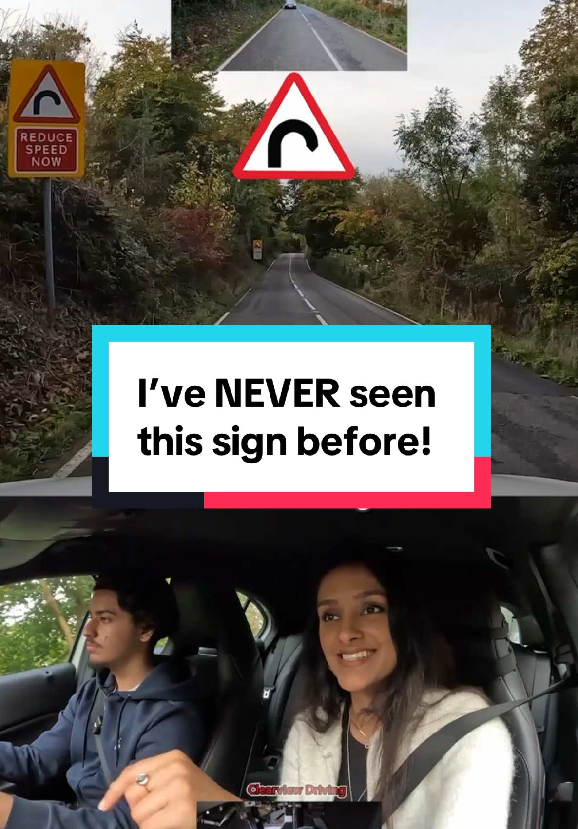 Lots of warning signs along this road #driving #lesson #nephew #theory #test #tips #road #sign #manual #car #london #tiktokpoll 