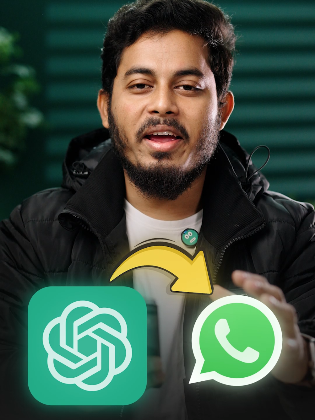 ChatGPT এখন WhatsApp এ😬 #reels #stuniquetech #fbreels #chatgpt #whatsapp 
