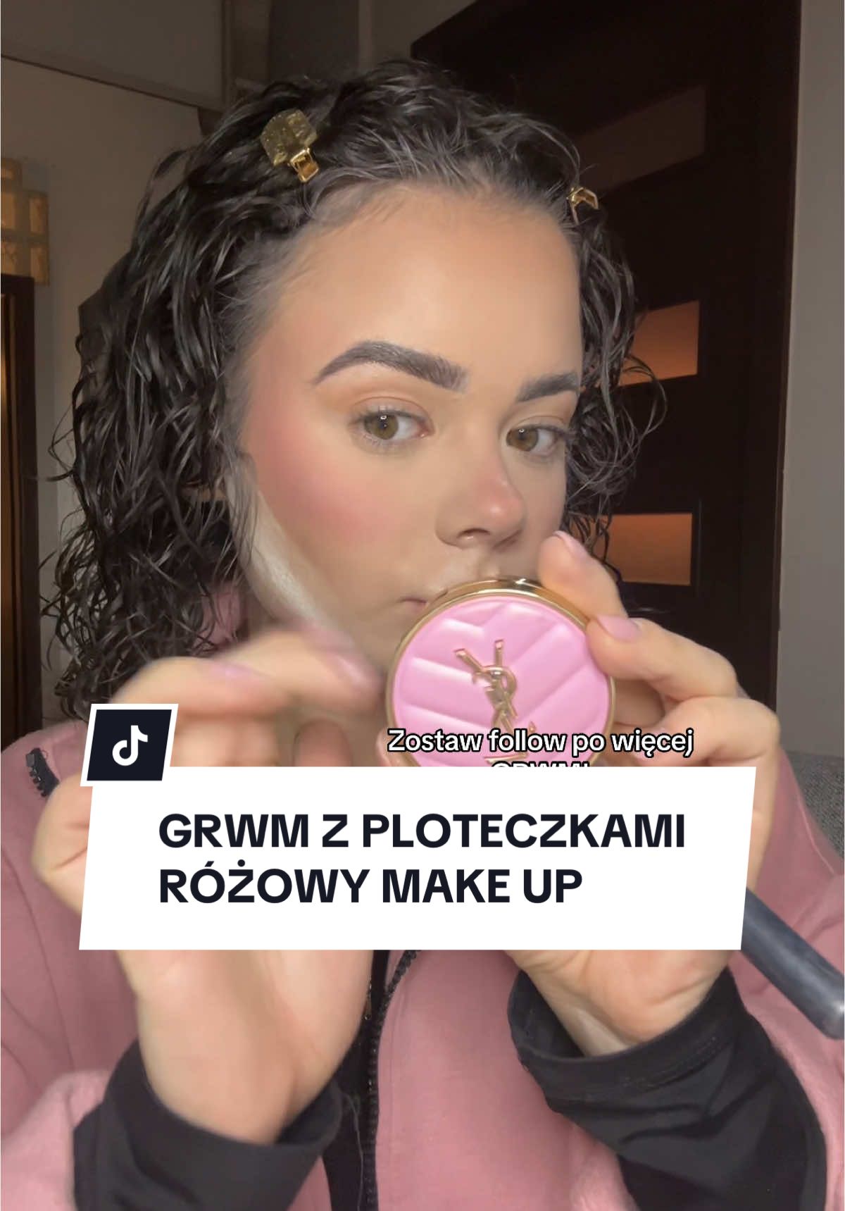 COLD MAKE UP ROBIMY!dużo różu!💅🏼🤍 nowe róże od @YSL Beauty [prezent, paczka pr] dziękuję za paczkę #yslbeautypoland #makeup #curlyhair #hair #makeuptutorial #studia #fragrance #icemakeup #włosomaniaczka #architecture #szczecin 