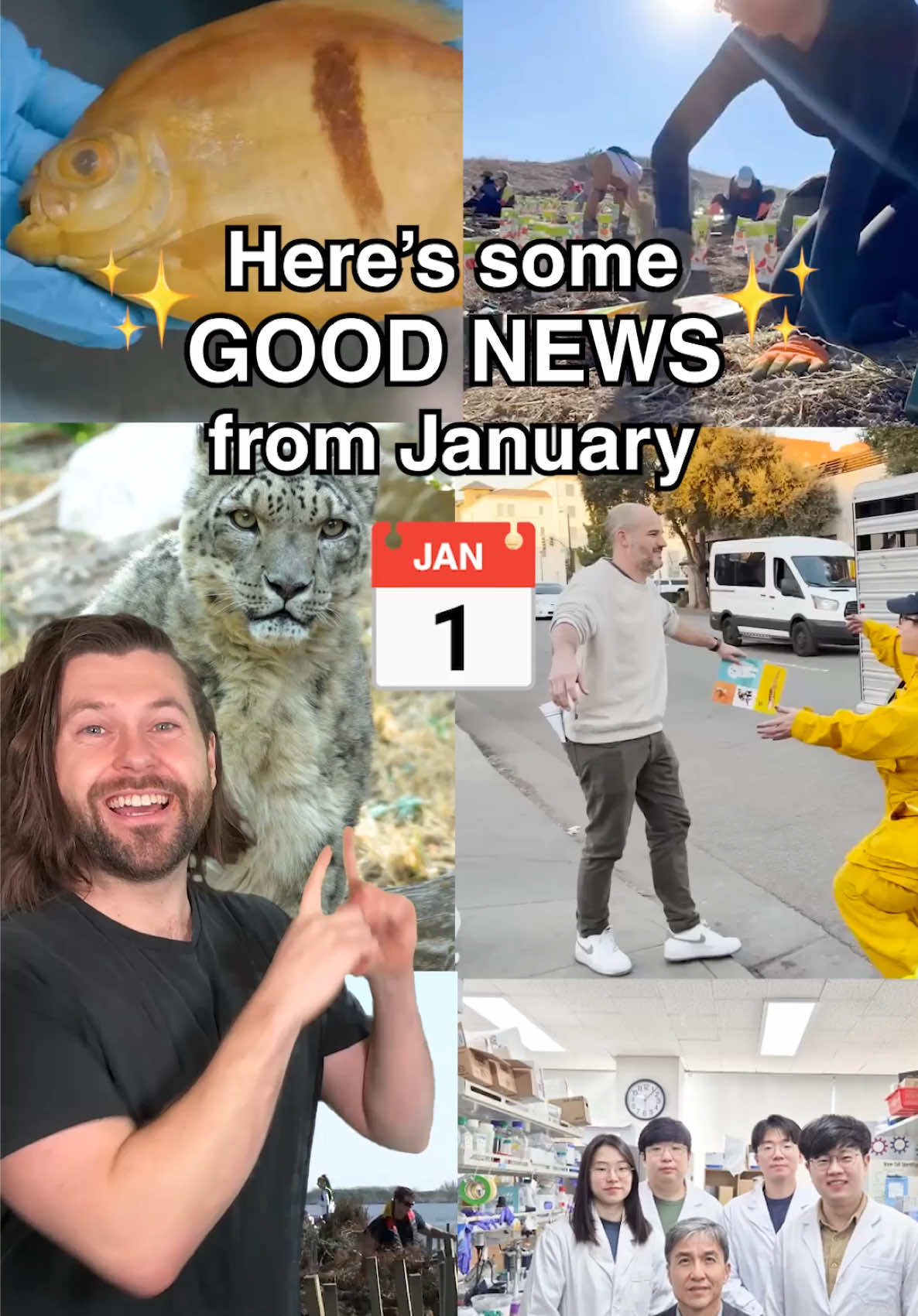 Some of the best good news from January you may have missed! #fyp #foryou #goodnews #sustainableliving #conservation #newstiktok 